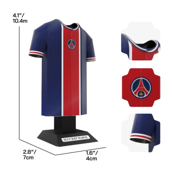Paris Saint Germain 3D fém modell Retro Jersey Kit