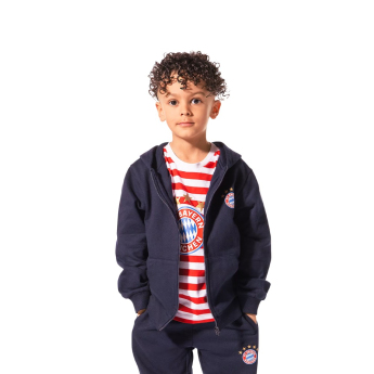 Bayern München gyerek kapucnis pulóver Hooded Zip navy