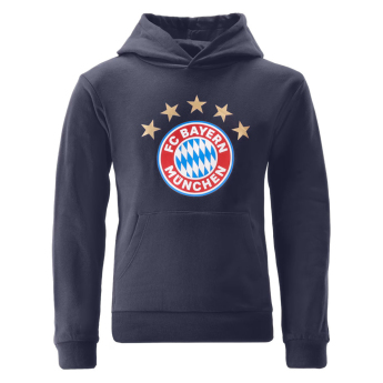 Bayern München gyerek kapucnis pulóver Essential navy