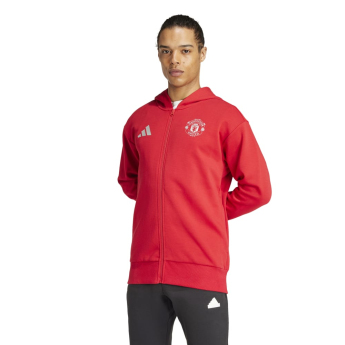 Manchester United férfi kapucnis pulóver Anthem red
