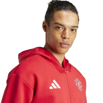 Manchester United férfi kapucnis pulóver Anthem red