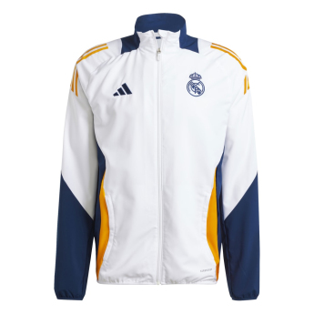 Real Madrid férfi futball kabát Presentation white