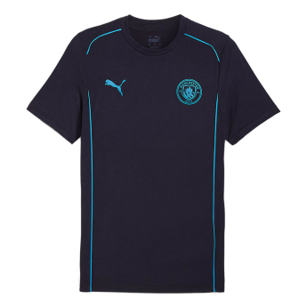 Manchester City férfi póló Casuals fullnavy