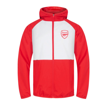 FC Arsenal férfi kapucnis kabát Shower red white