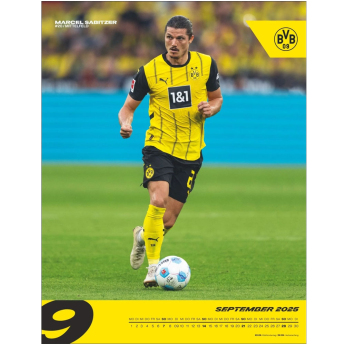 Borussia Dortmund naptár 2025 Wall