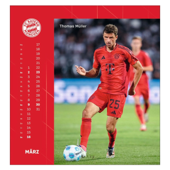 Bayern München naptár 2025 Postcard