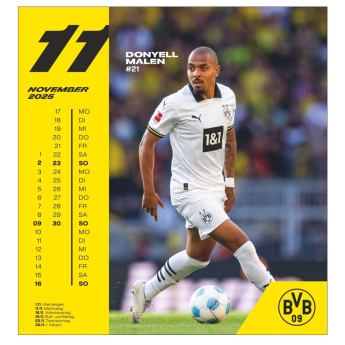Borussia Dortmund naptár 2025 Postcard