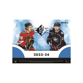 NHL dobozok NHL hokikártyák 2023-24 Upper Deck SP Hockey Blaster Box