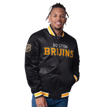 Boston Bruins férfi kabát The CLOSER Reversible Varsity Satin