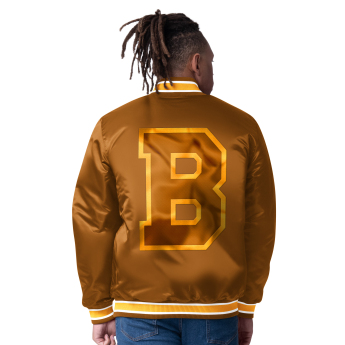 Boston Bruins férfi kabát The CLOSER Reversible Varsity Satin