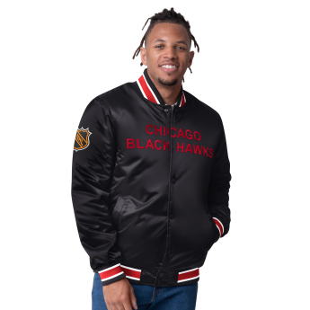 Chicago Blackhawks férfi kabát The CLOSER Reversible Varsity Satin