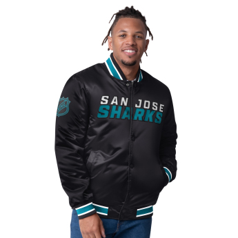 San Jose Sharks férfi kabát The CLOSER Reversible Varsity Satin