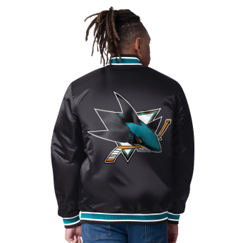 San Jose Sharks férfi kabát The CLOSER Reversible Varsity Satin