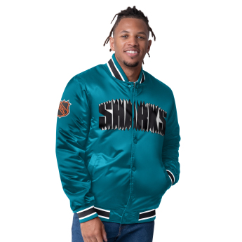 San Jose Sharks férfi kabát The CLOSER Reversible Varsity Satin