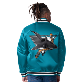 San Jose Sharks férfi kabát The CLOSER Reversible Varsity Satin