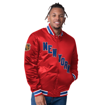 New York Rangers férfi kabát The CLOSER Reversible Varsity Satin