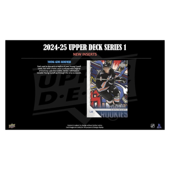 NHL dobozok NHL hokikártyák 2024-25 Upper Deck Series 1 Tin Box