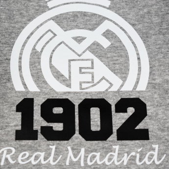 Real Madrid gyerek kapucnis pulóver No21 Crest grey