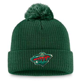 Minnesota Wild téli sapka A/CAP Beanie Cuff Pom