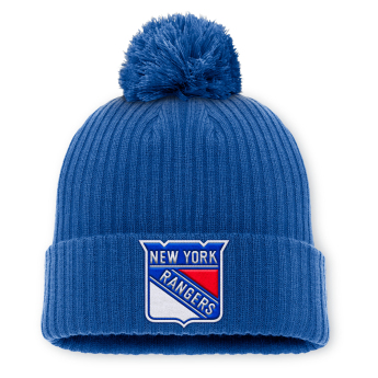 New York Rangers téli sapka A/CAP Beanie Cuff Pom