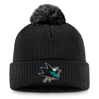 San Jose Sharks téli sapka A/CAP Beanie Cuff Pom