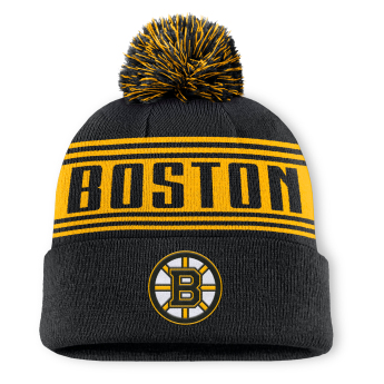 Boston Bruins téli sapka A/CAP Beanie Cuff W/Pom