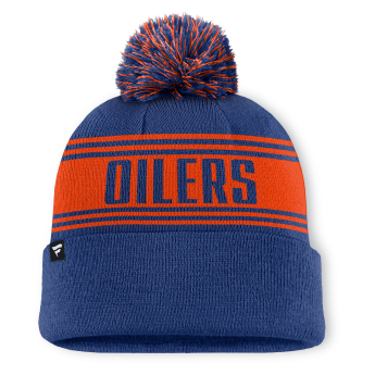Edmonton Oilers téli sapka A/CAP Beanie Cuff W/Pom