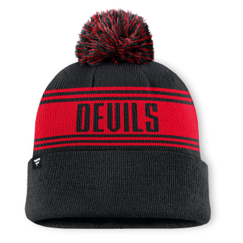 New Jersey Devils téli sapka A/CAP Beanie Cuff W/Pom