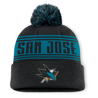 San Jose Sharks téli sapka A/CAP Beanie Cuff W/Pom