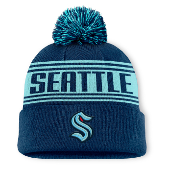Seattle Kraken téli sapka A/CAP Beanie Cuff W/Pom