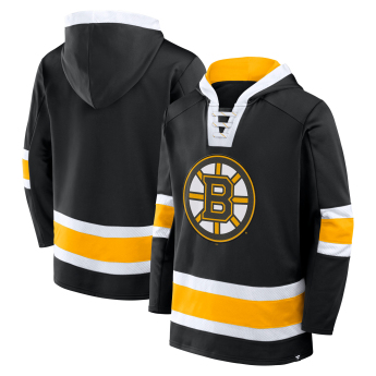 Boston Bruins férfi kapucnis pulóver Mens Laced Hockey