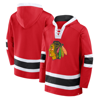 Chicago Blackhawks férfi kapucnis pulóver Mens Laced Hockey
