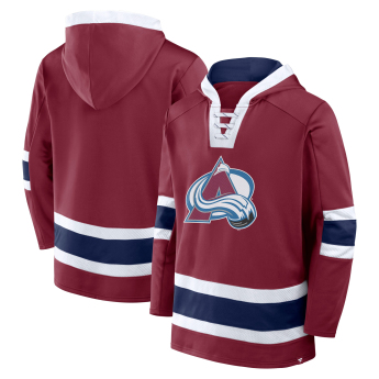 Colorado Avalanche férfi kapucnis pulóver Mens Laced Hockey