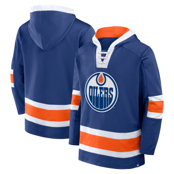 Edmonton Oilers férfi pulóver Mens Laced Hockey