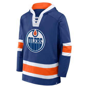 Edmonton Oilers férfi pulóver Mens Laced Hockey