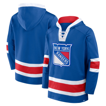 New York Rangers férfi kapucnis pulóver Mens Laced Hockey