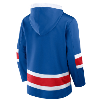 New York Rangers férfi kapucnis pulóver Mens Laced Hockey