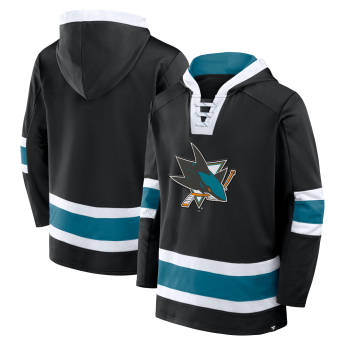 San Jose Sharks férfi kapucnis pulóver Mens Laced Hockey