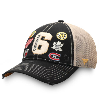 NHL termékek baseball sapka Original 6 Refresh Trucker Snapback Hat - Black