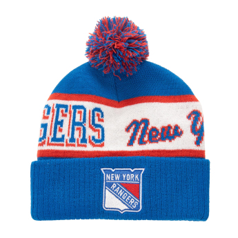 New York Rangers téli sapka Block Sweep Pom Knit