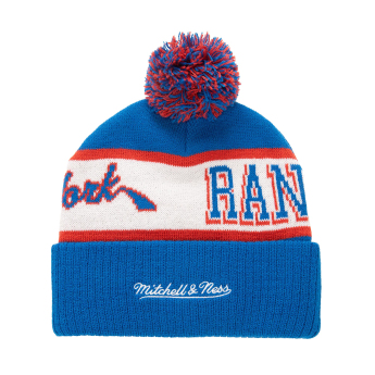 New York Rangers téli sapka Block Sweep Pom Knit