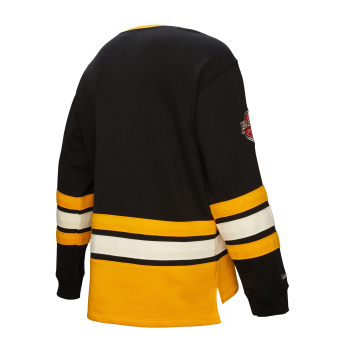 Boston Bruins férfi pulóver Heritage Lace-Up Crew Vintage Logo