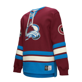 Colorado Avalanche férfi pulóver Heritage Lace-Up Crew Vintage Logo