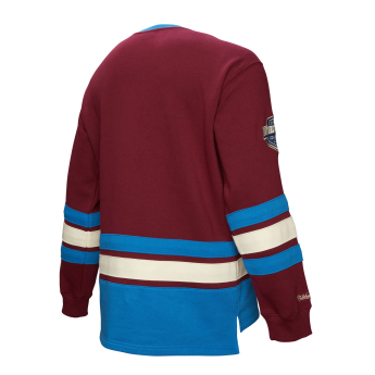 Colorado Avalanche férfi pulóver Heritage Lace-Up Crew Vintage Logo