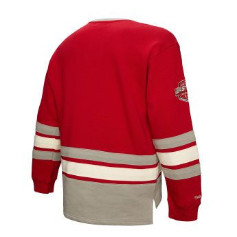 Detroit Red Wings férfi pulóver Heritage Lace-Up Crew Vintage Logo