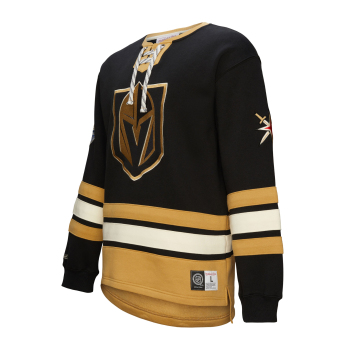 Vegas Golden Knights férfi pulóver Heritage Lace-Up Crew Vintage Logo