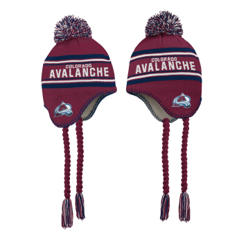 Colorado Avalanche gyerek téli sapka wordmark cuffed pom