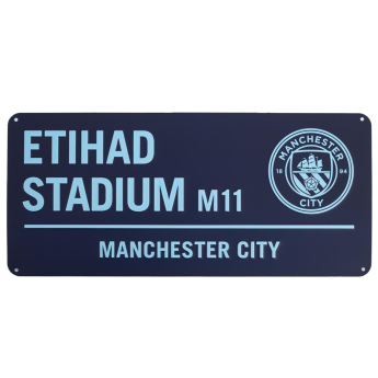 Manchester City fali tábla Two Tone Street