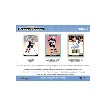 NHL dobozok NHL hokikártyák 2023-24 Upper Deck Parkhurst Champions Hockey Hobby box