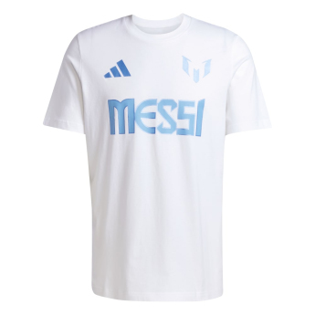 Lionel Messi férfi póló MESSI Name and number white